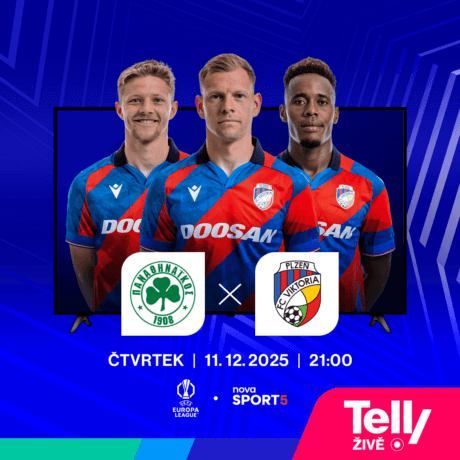 Panathinaikos – Viktoria Plzeň 11. 12. od 21:00 na Nova Sport 5