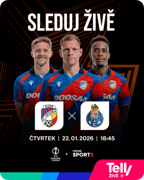 Sleduj živě | Viktoria Plzeň x Porto | čtvrtek | 22. 01. 2026 | 18:45 | Nova Sport 5