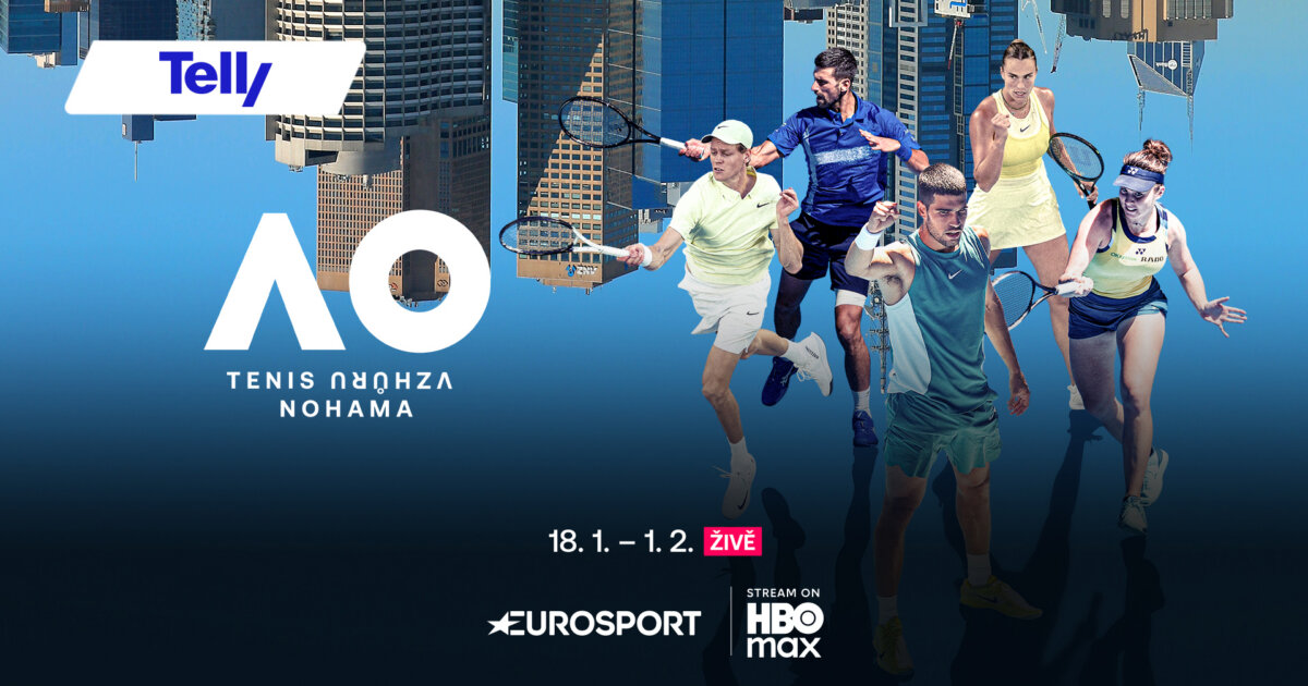 Telley STARTUJE AUSTRALIAN OPEN! Sledujte světovou elitu živě na Telly | Telly