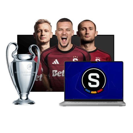 Sparta v TV a na počítači.