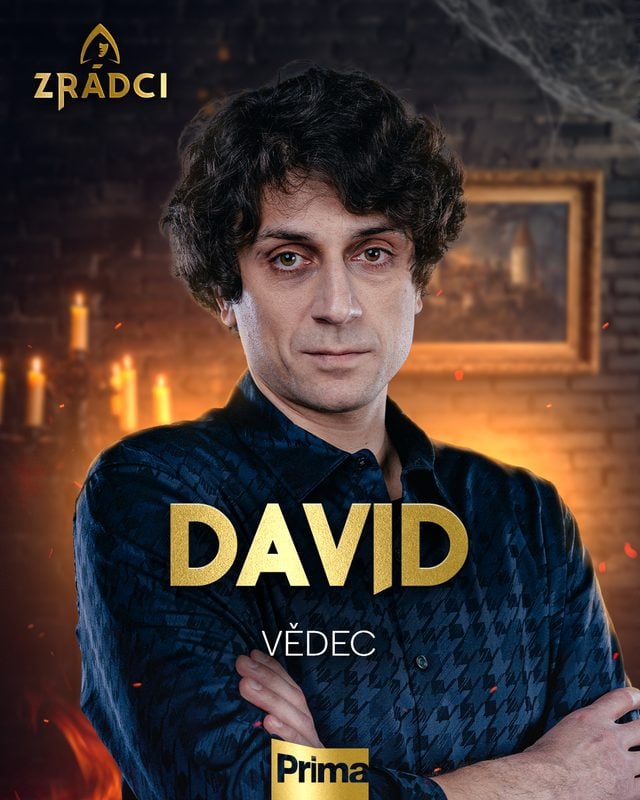 David, hráč Zrádců 3 (2026), vědec