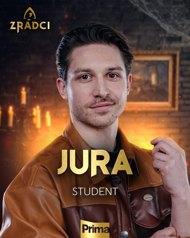 Jura, hráč Zrádců 3 (2026), student herectví a designu