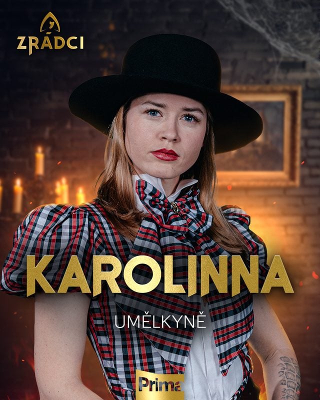 Karolinna, hráčka Zrádců 3 (2026), umělkyně