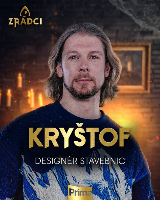 Kryštof, hráč Zrádců 3 (2026), designér stavebnic